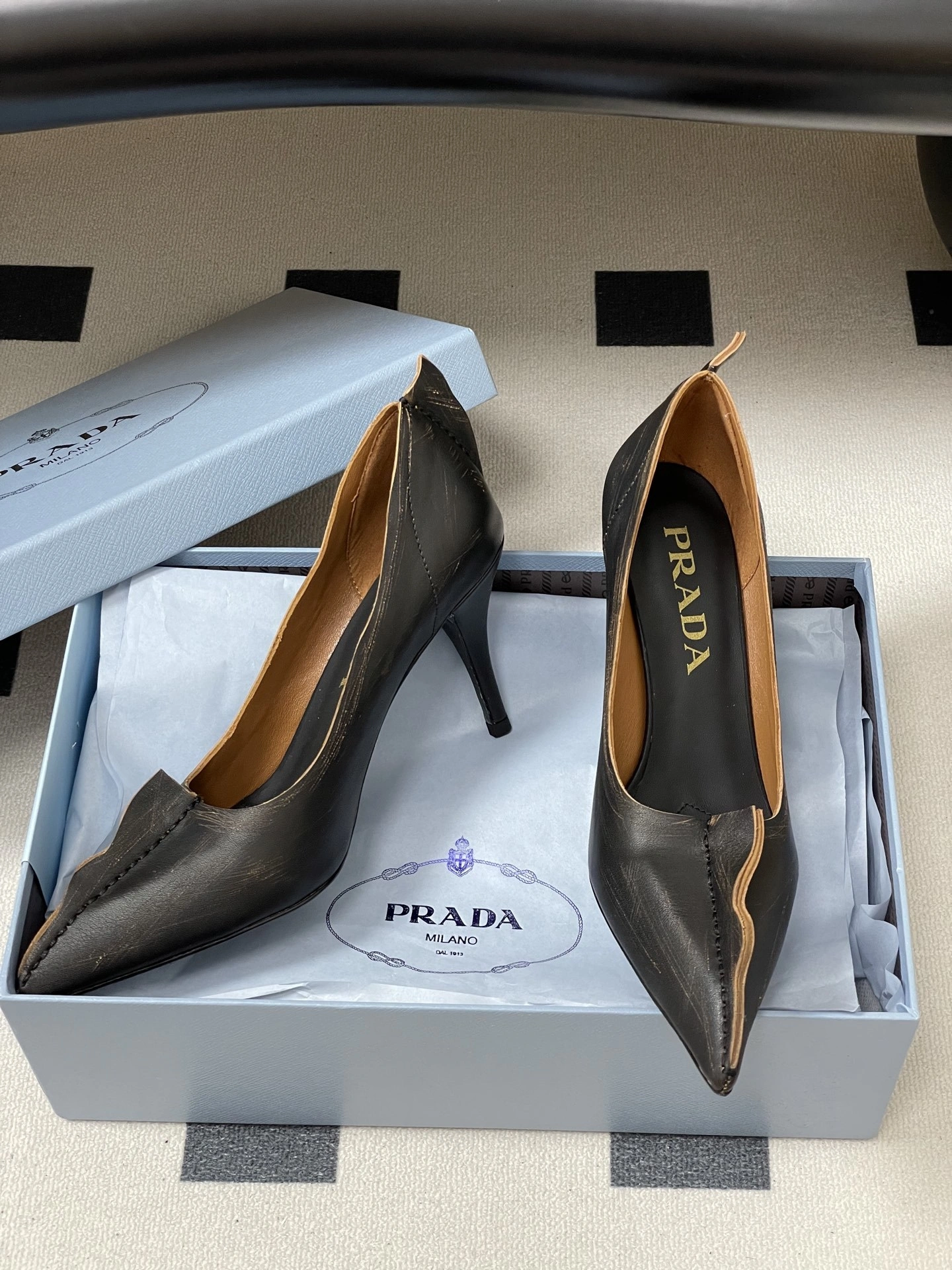 COCO-- Pr141 1I194O_V69_F0Y71_F_A085 Calfskin sheepskin Heel height ：8.5cm item:E-X198J1716